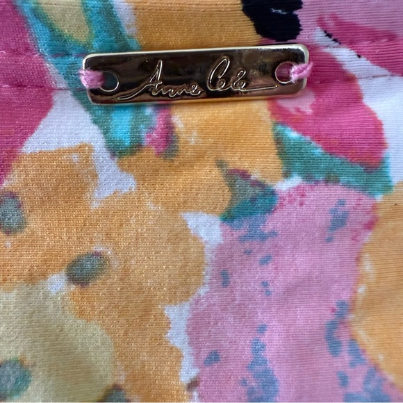 Anne Cole Swimsuit Tankini Size 18W Floral Multicolour Underwire Ruching - Picture 11 of 16